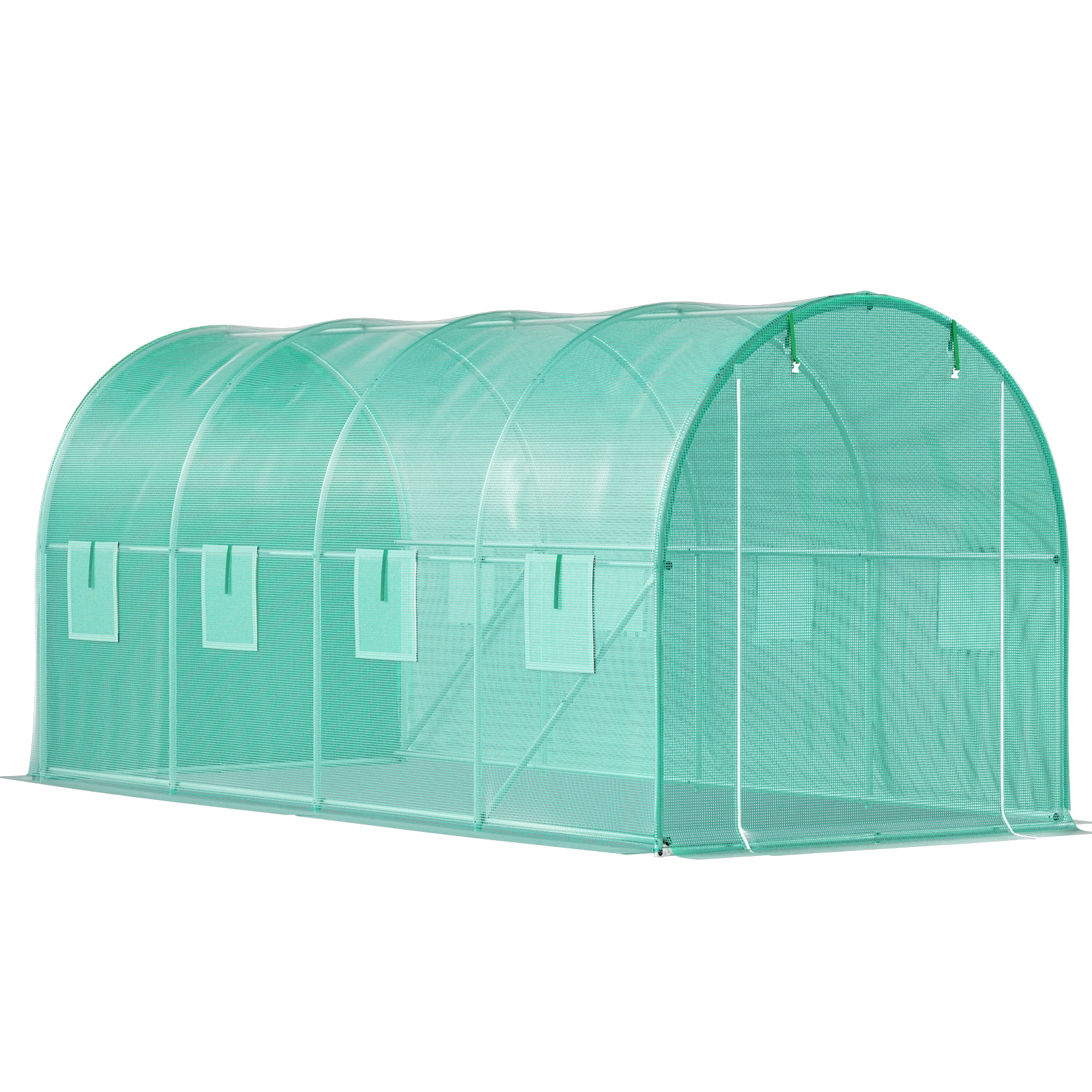 Walk-in Tunnel Greenhouse With Galvanized Steel Frame And Windows_voghion.com